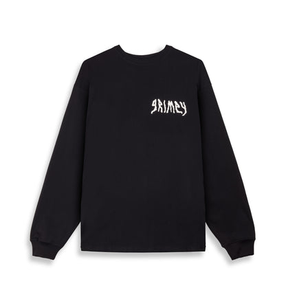 PEACE WITHIN THE GLITZY GRILLZ LONG SLEEVE TEE BLACK