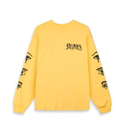 PEACE WITHIN LONG SLEEVE TEE YELLOW