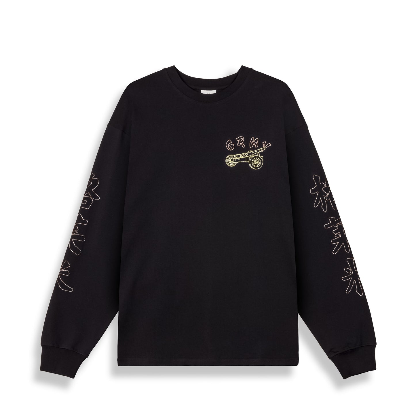 SAMPANS LONG SLEEVE TEE BLACK