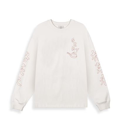 SAMPANS LORDS LONG SLEEVE TEE OFF WHITE