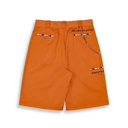 TOUGH GUYS LOOSE WORK SHORTS BROWN