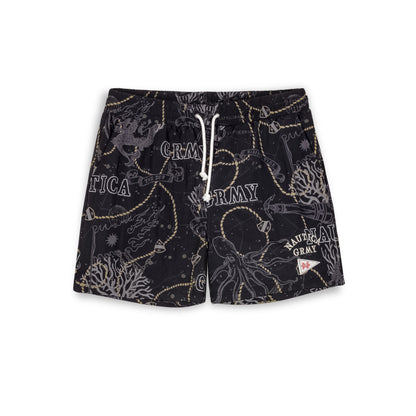 MIGHTY HARMONIST NAUTICA X GRMY NYLON SHORTS BLACK