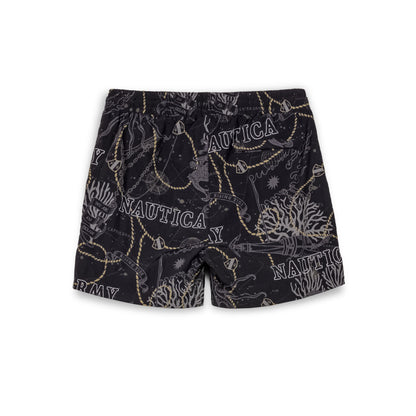 MIGHTY HARMONIST NAUTICA X GRMY NYLON SHORTS BLACK