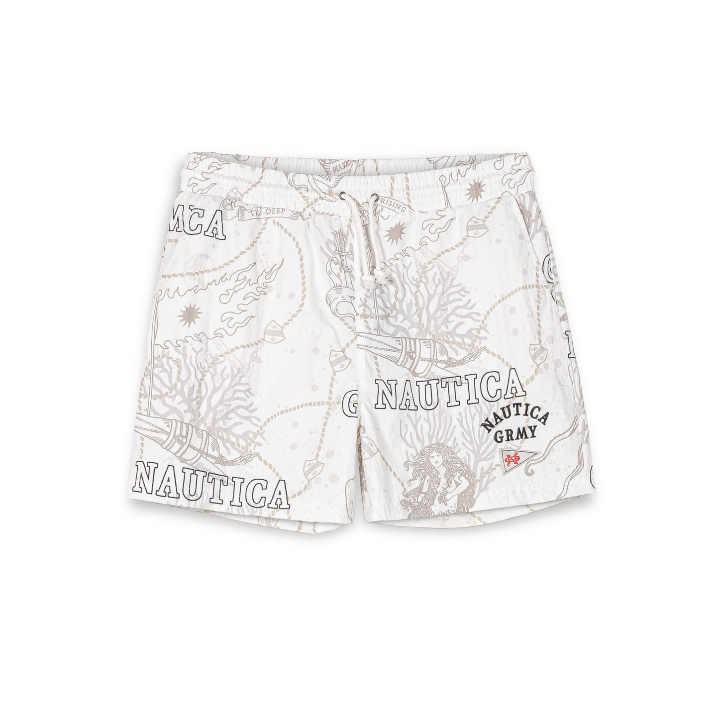 MIGHTY HARMONIST NAUTICA X GRMY NYLON SHORTS WHITE