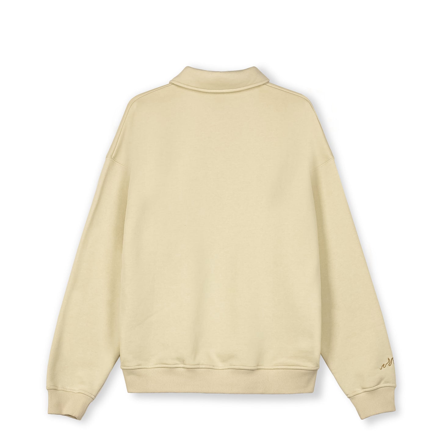 THE LOWER DEPTHS POLO SWEATSHIRT CREAM