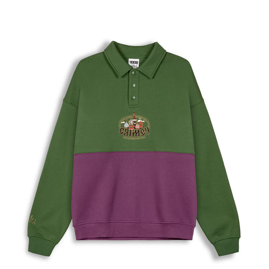 THE LOWER DEPTHS POLO SWEATSHIRT GREEN