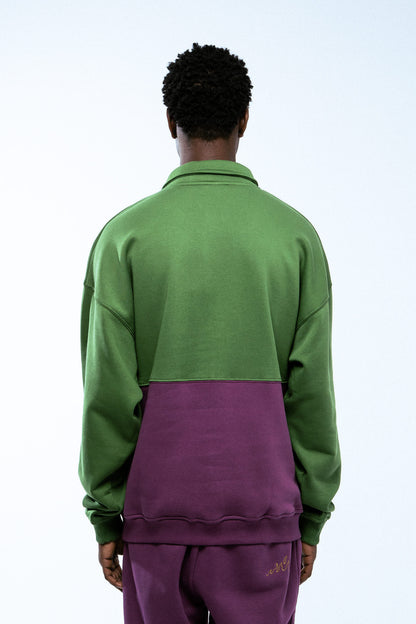 THE LOWER DEPTHS POLO SWEATSHIRT GREEN