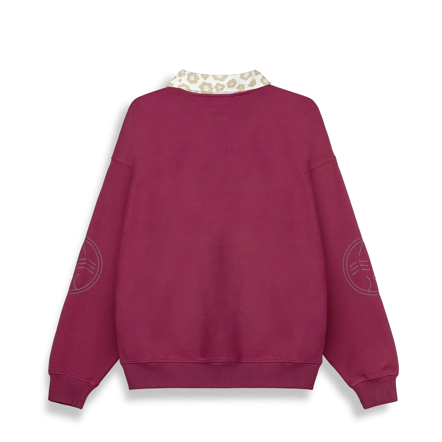 ROYAL PAW PIQUE POLO SWEATSHIRT WINE