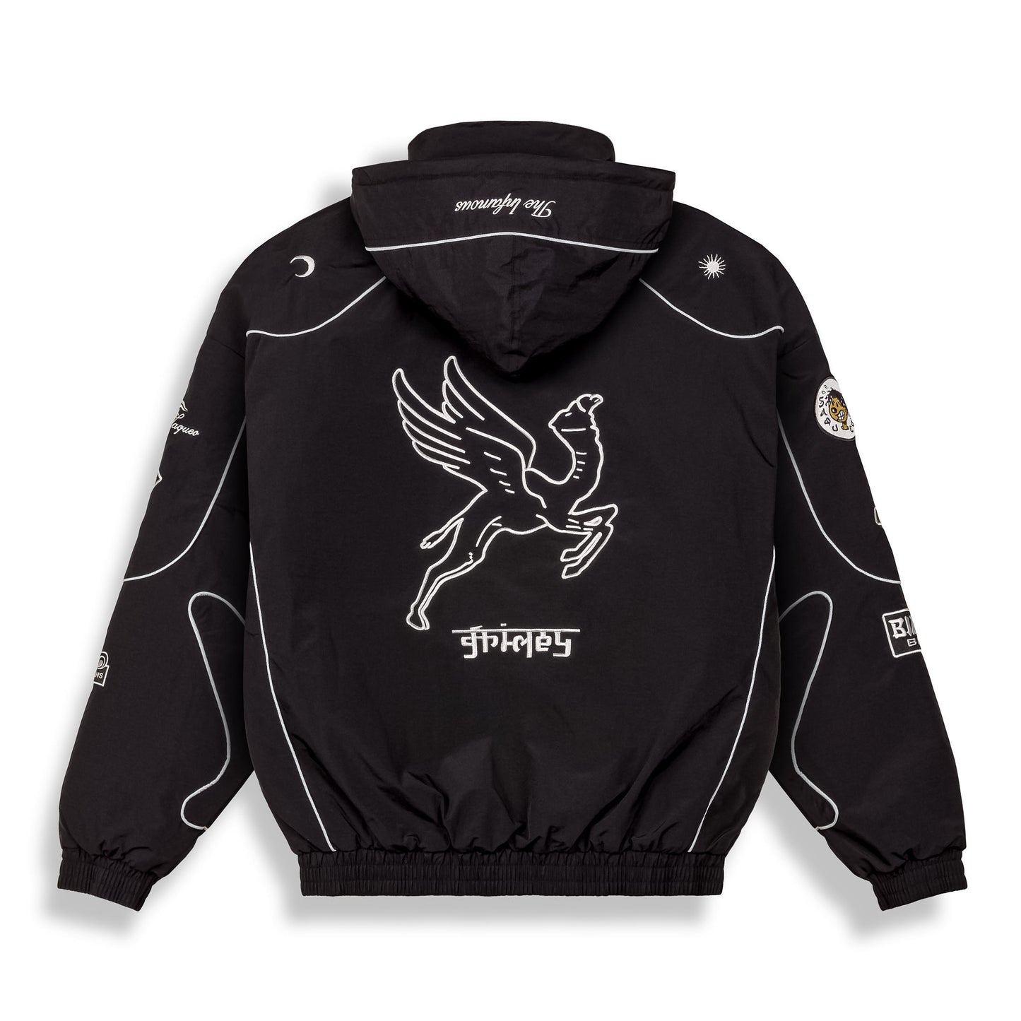 RACE WAR PULL OVER JACKET BLACK