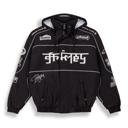 RACE WAR PULL OVER JACKET BLACK