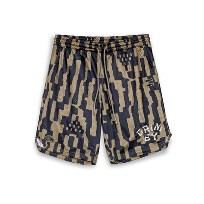 LUCKY DRAGON MESH BASKET SHORTS GREEN