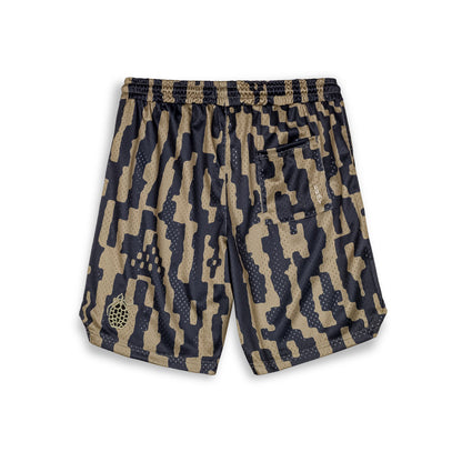 LUCKY DRAGON MESH BASKET SHORTS GREEN