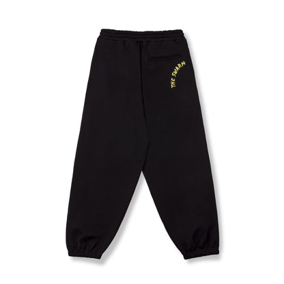 THE SWARM DC SHOES X GRIMEY BAGGY SWEATPANTS BLACK