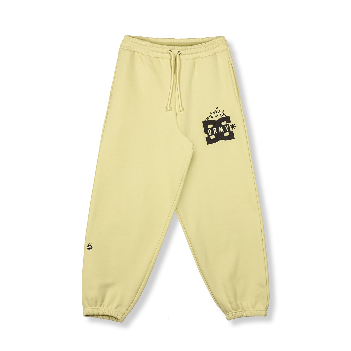 THE SWARM DC SHOES X GRIMEY BAGGY SWEATPANTS LIME