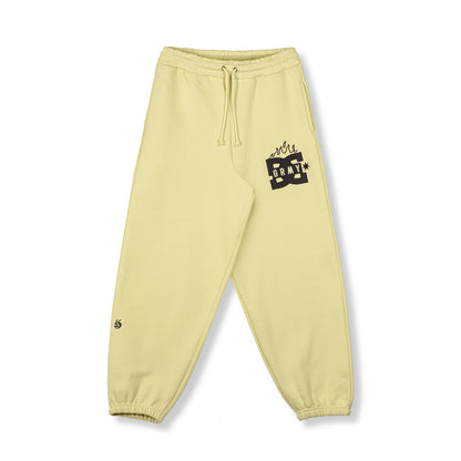 THE SWARM DC SHOES X GRIMEY BAGGY SWEATPANTS LIME