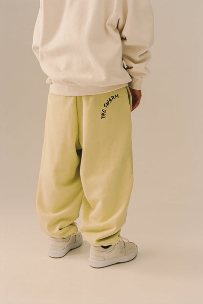THE SWARM DC SHOES X GRIMEY BAGGY SWEATPANTS LIME