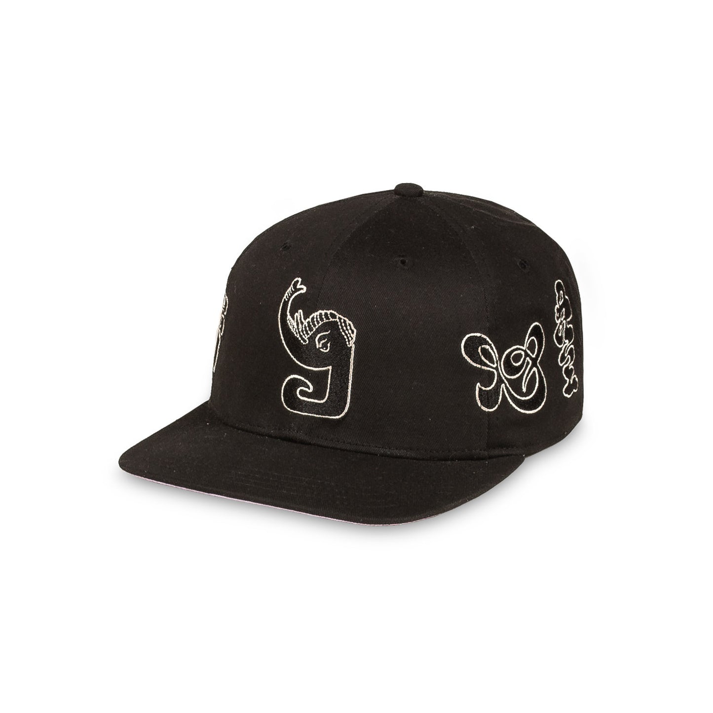 TUSKER TEMPLE SNAPBACK CAP BLACK