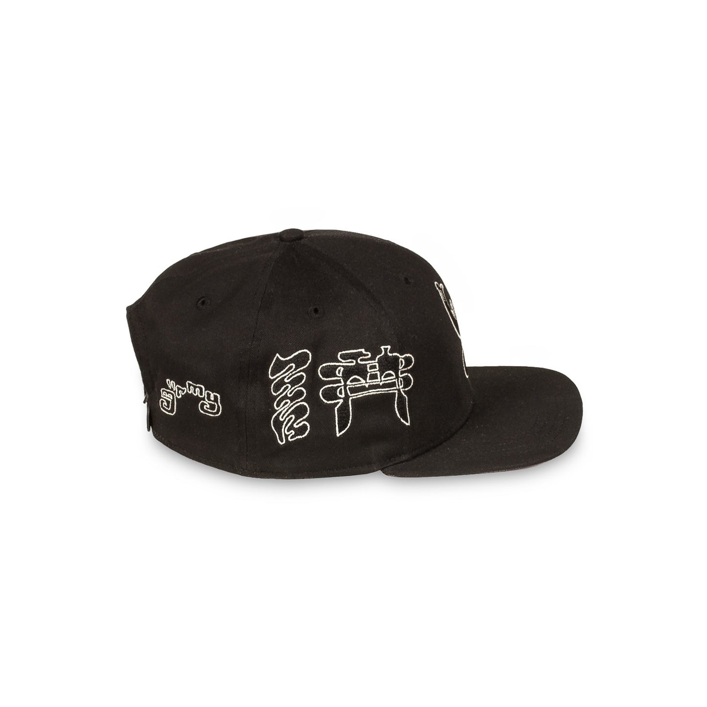 TUSKER TEMPLE SNAPBACK CAP BLACK