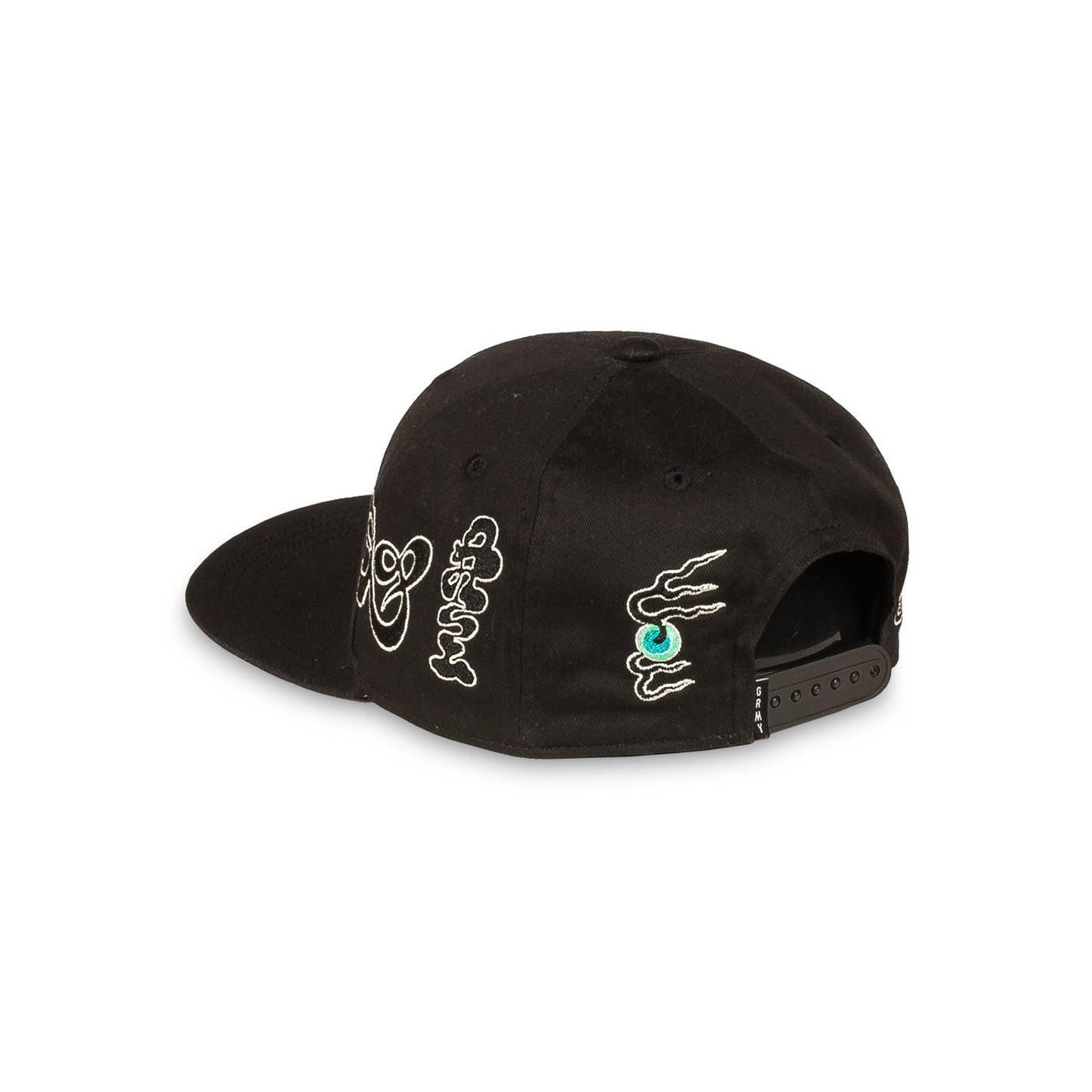 TUSKER TEMPLE SNAPBACK CAP BLACK