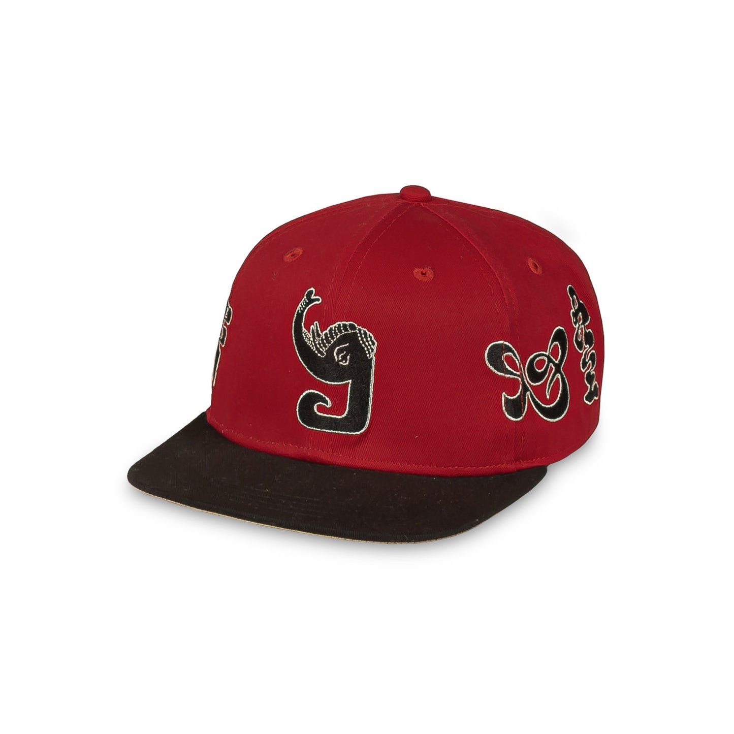 TUSKER TEMPLE BICOLOR SNAPBACK CAP RED