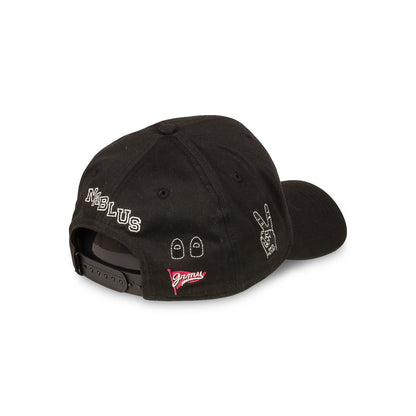 NABLUS CURVED VISOR SNAPBACK CAP BLACK
