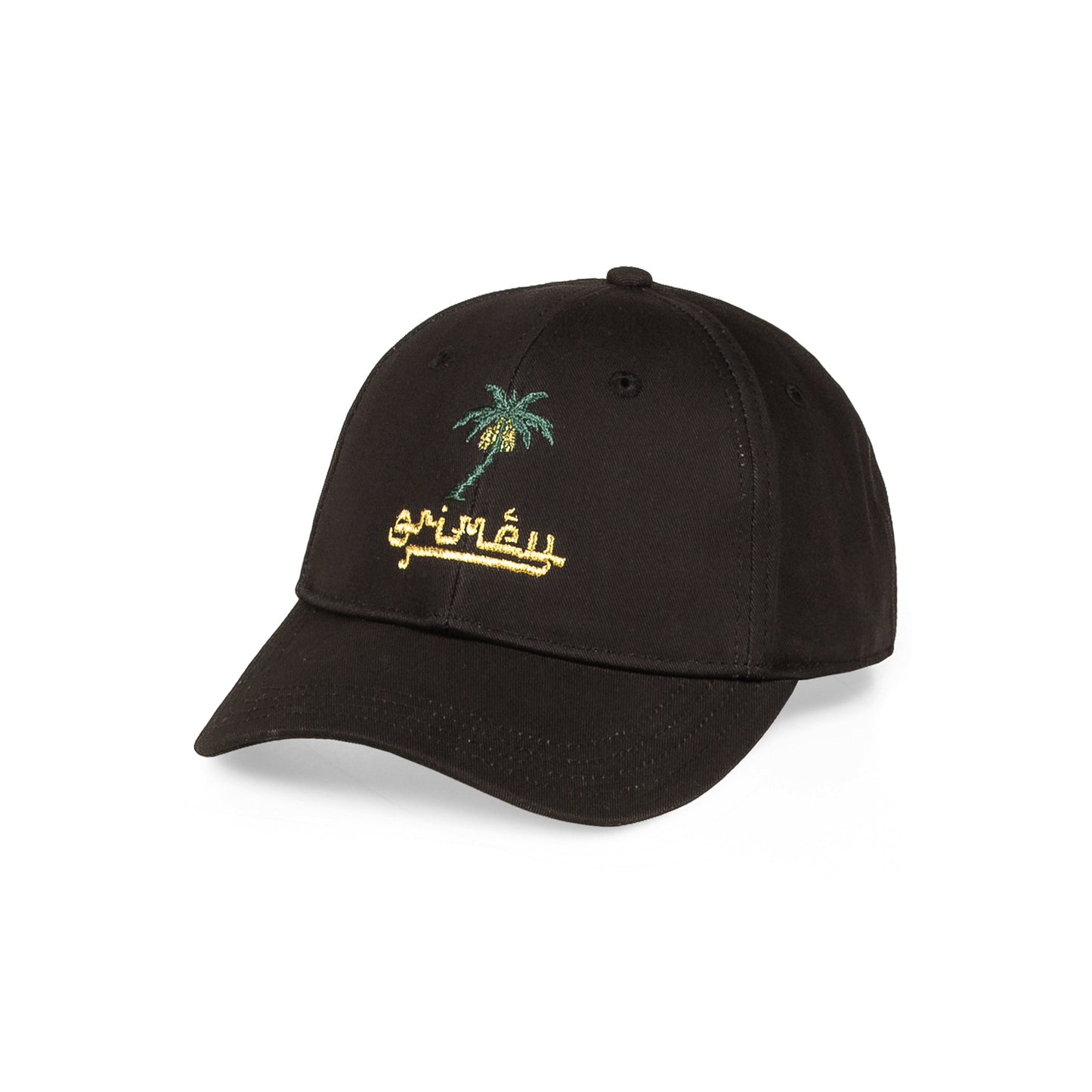 NABLUS STONES CURVED VISOR CAP BLACK