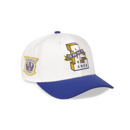 LEGA X GRMY WE ALWAYS DREAMING CURVED VISOR SNAPBACK CAP OFF WHITE