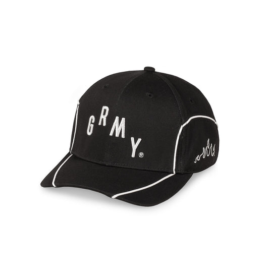 INFAMOUS CURVED VISOR SNAPBACK CAP BLACK