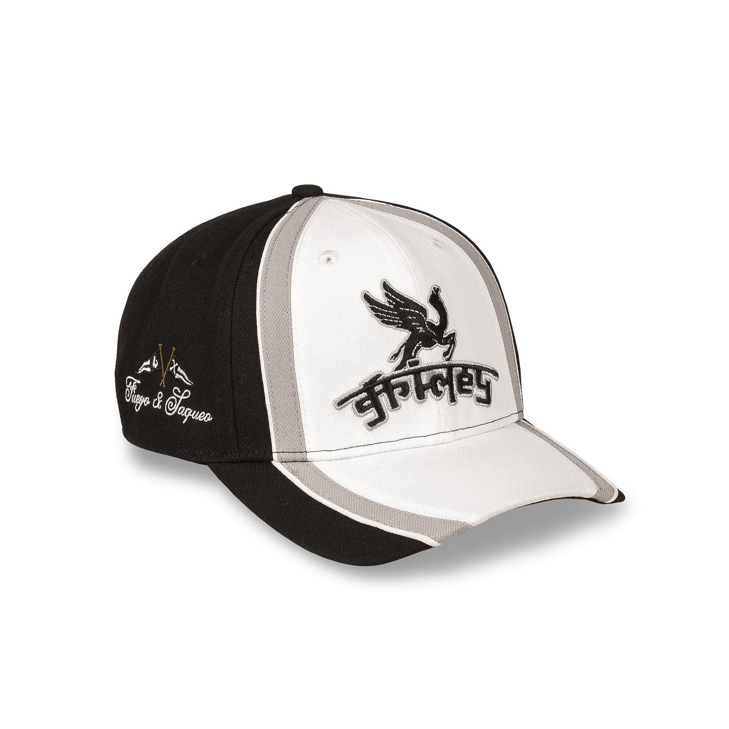 RACE WAR CURVED VISOR SNAPBACK CAP BLACK