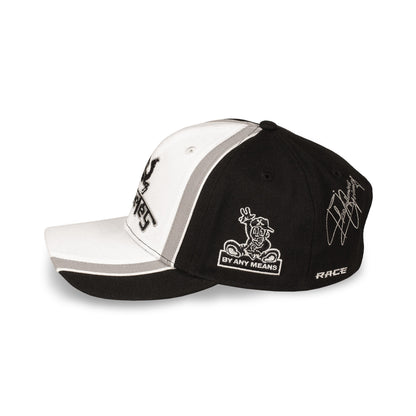 RACE WAR CURVED VISOR SNAPBACK CAP BLACK