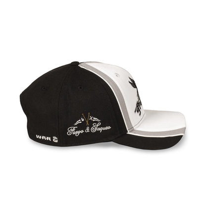 RACE WAR CURVED VISOR SNAPBACK CAP BLACK