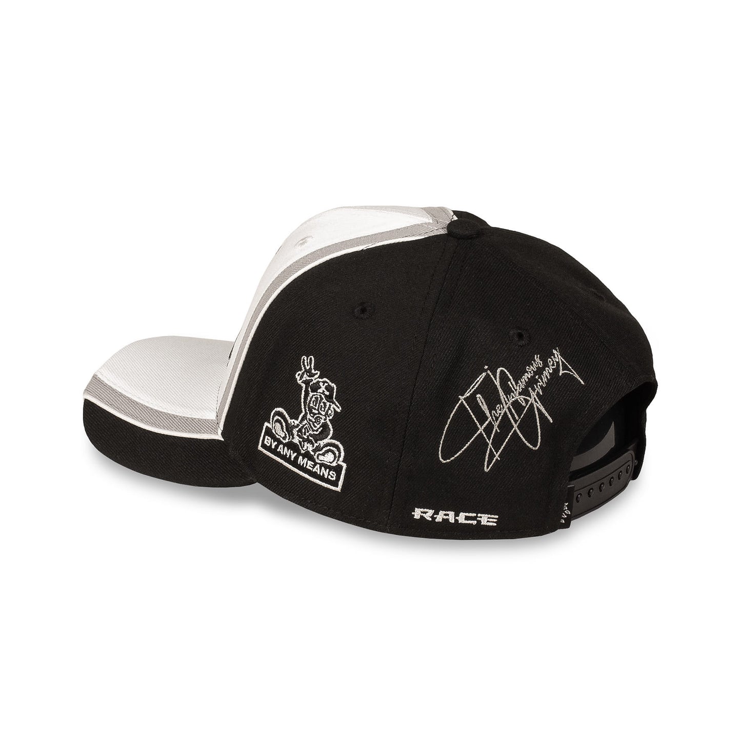 RACE WAR CURVED VISOR SNAPBACK CAP BLACK