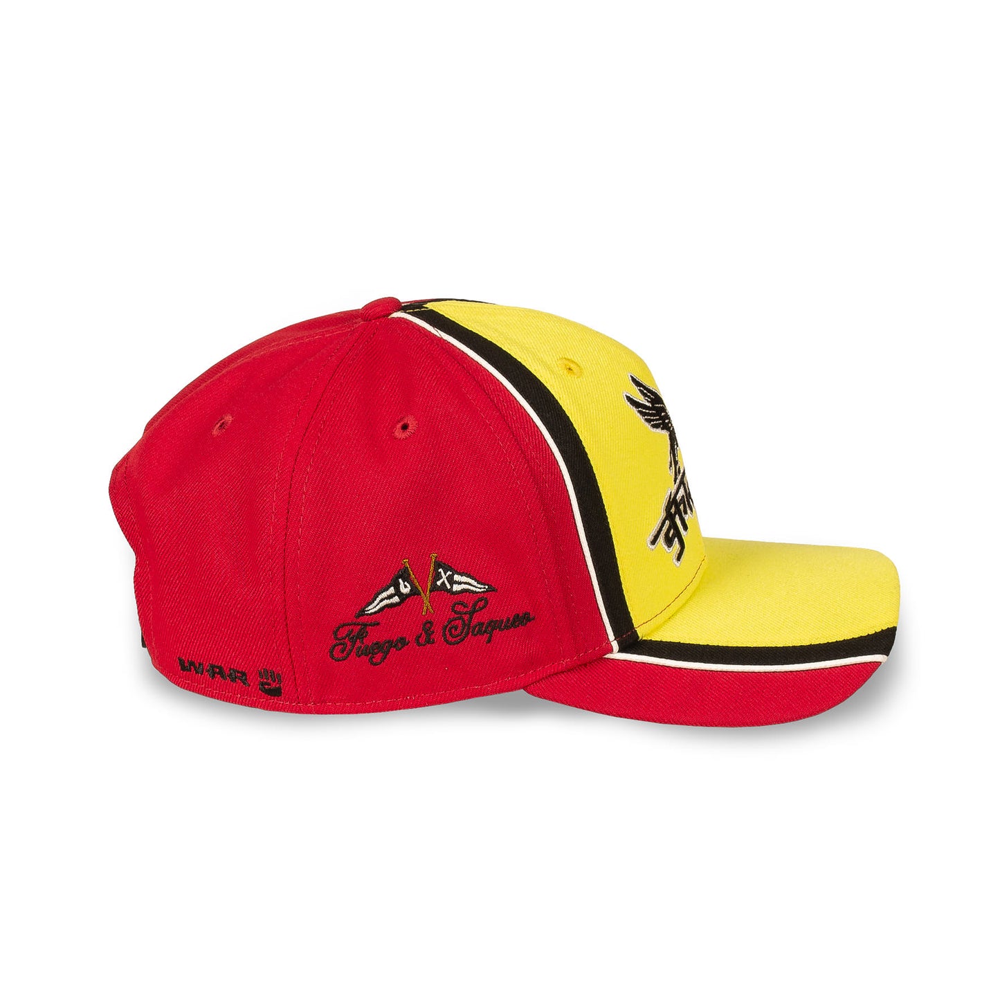 RACE WAR CURVED VISOR SNAPBACK CAP RED