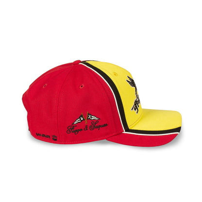 RACE WAR CURVED VISOR SNAPBACK CAP RED