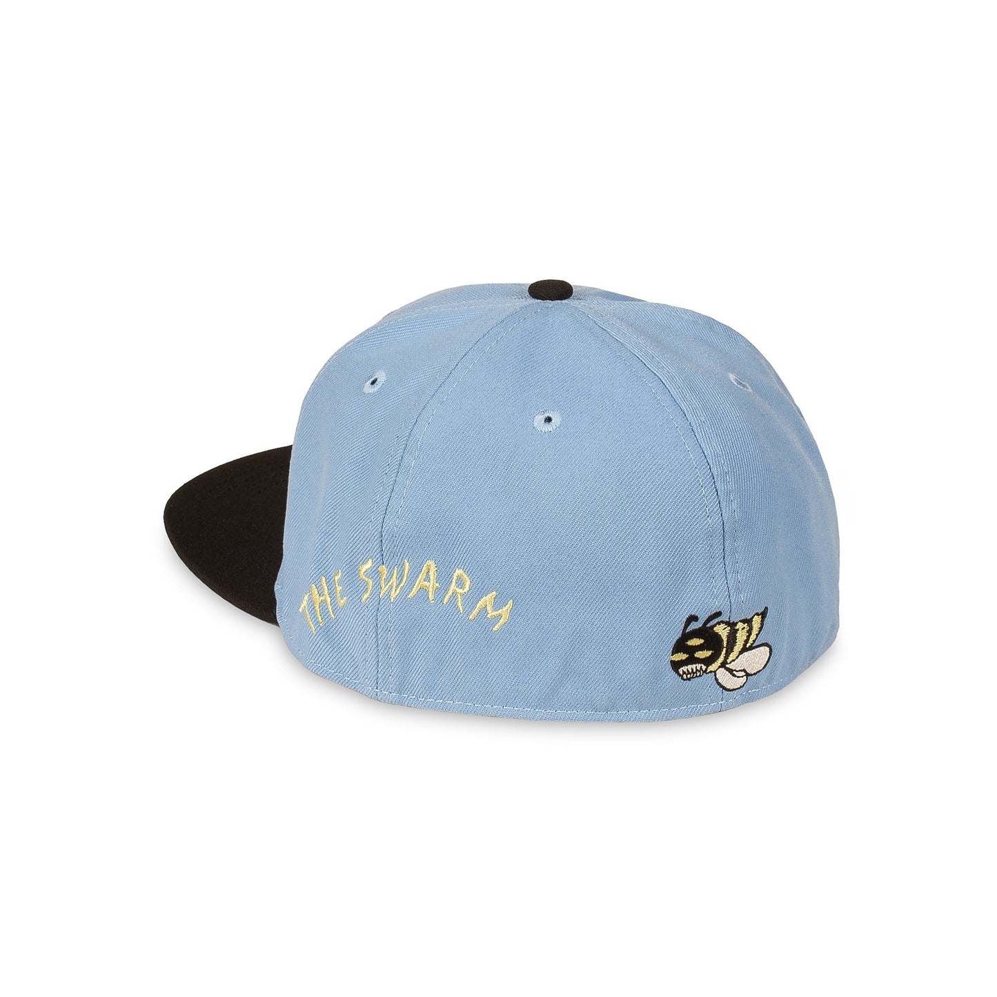 THE SWARM DC SHOES X GRIMEY FITTED CAP BLUE