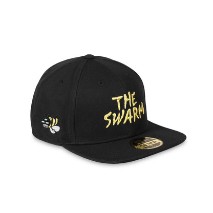 THE SWARM DC SHOES X GRIMEY RAW HONEY FITTED CAP BLACK