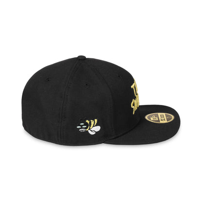 THE SWARM DC SHOES X GRIMEY RAW HONEY FITTED CAP BLACK