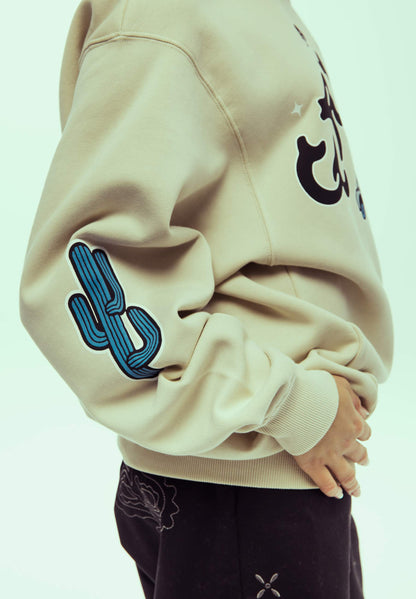 CAUSING PANIC THE CHARLESTON BLVD VINTAGE CREWNECK CREAM