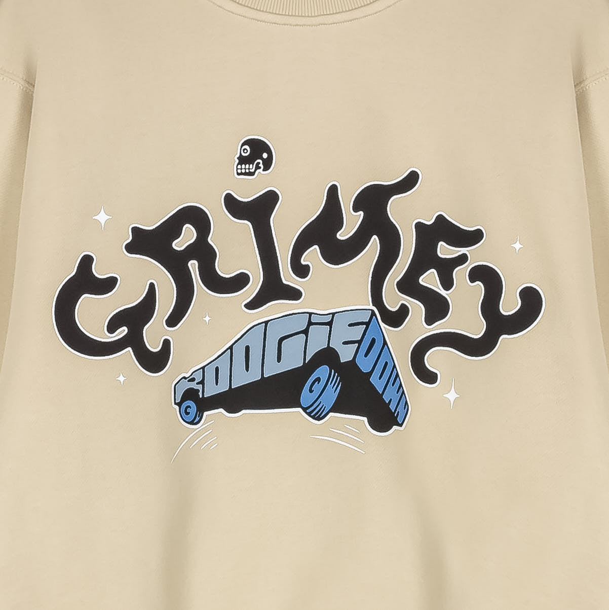 CAUSING PANIC THE CHARLESTON BLVD VINTAGE CREWNECK CREAM