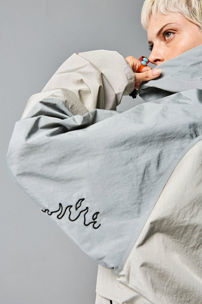 VOODOO CHILD ZIP ANORAK GREY