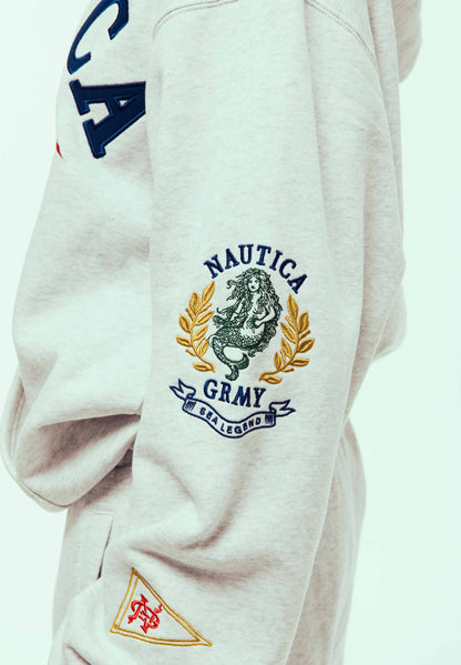 MIGHTY HARMONIST NAUTICA X GRMY VINTAGE HOODIE SPORT GREY