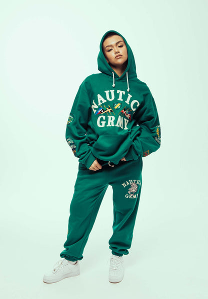 MIGHTY HARMONIST NAUTICA X GRMY VINTAGE HOODIE GREEN