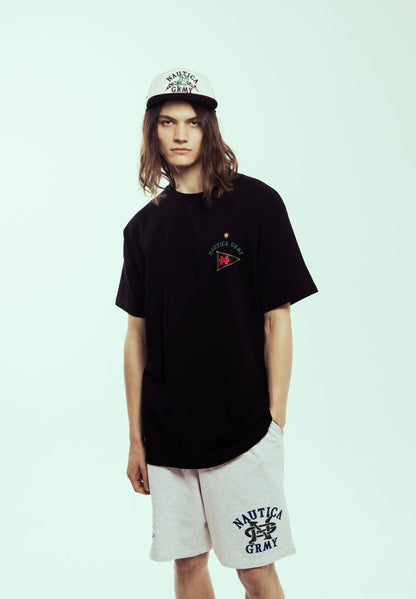MIGHTY HARMONIST NAUTICA X GRMY REGULAR TEE BLACK