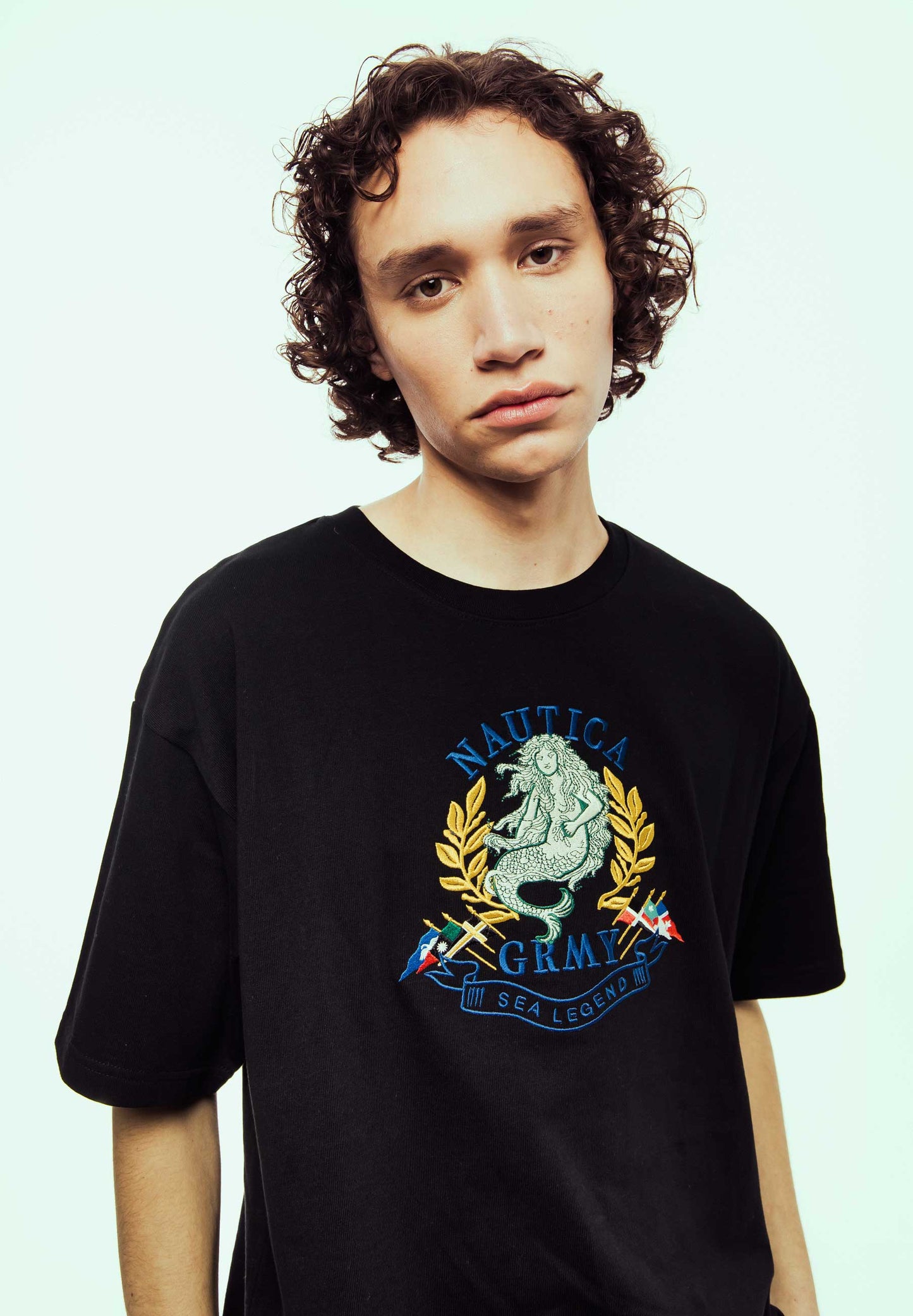 THE SEA LEGEND NAUTICA  X GRMY REGULAR TEE BLACK