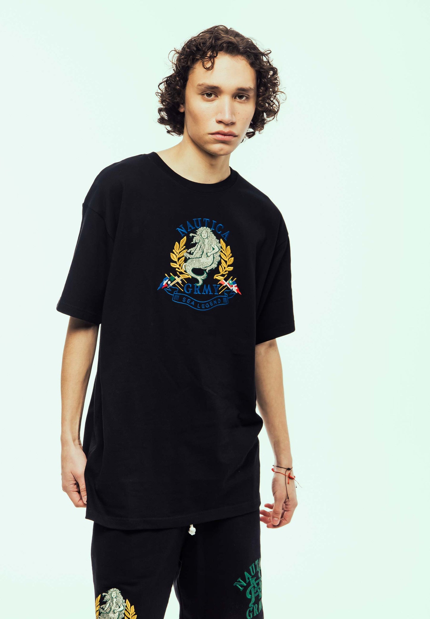 THE SEA LEGEND NAUTICA  X GRMY REGULAR TEE BLACK