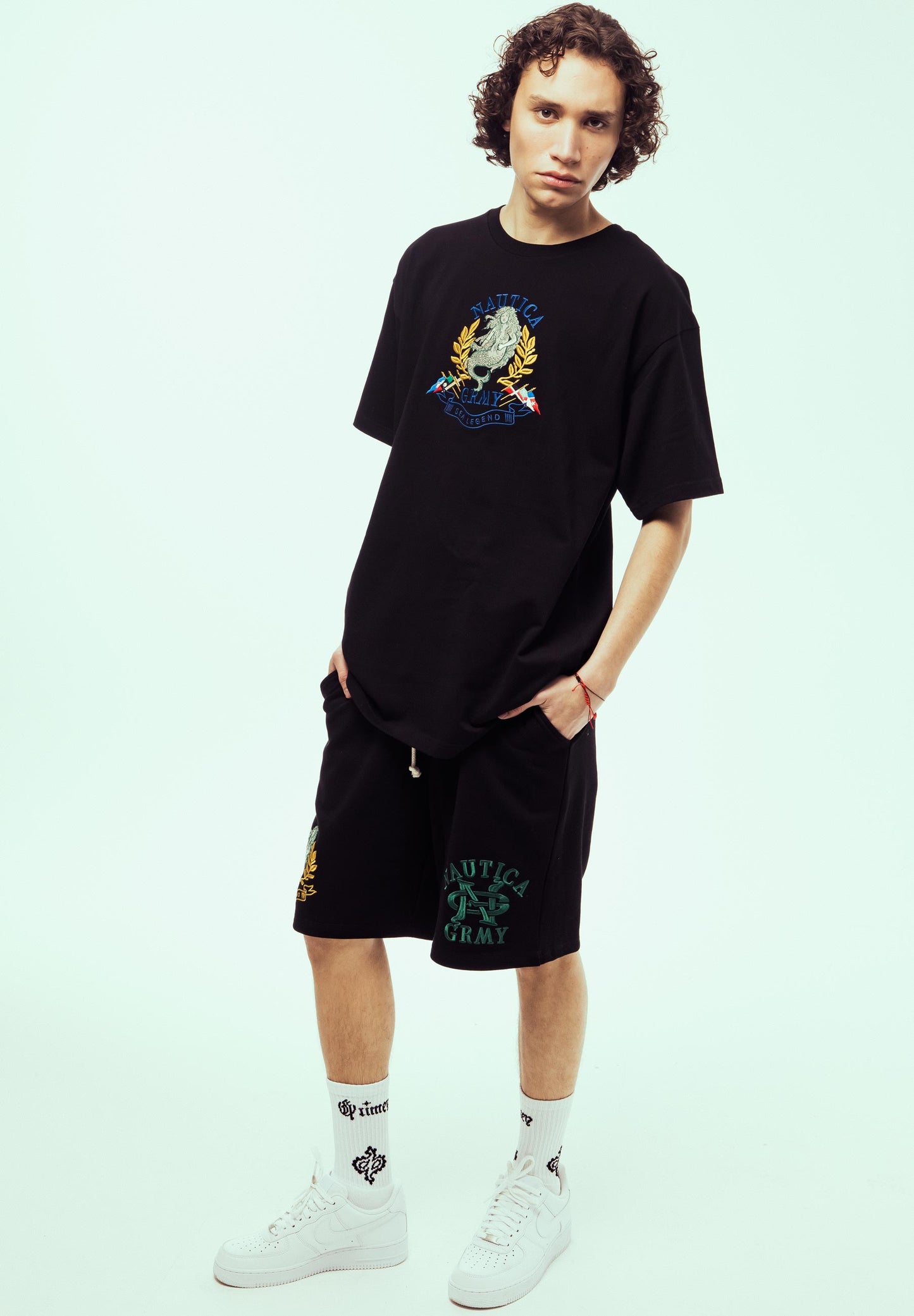 THE SEA LEGEND NAUTICA  X GRMY REGULAR TEE BLACK