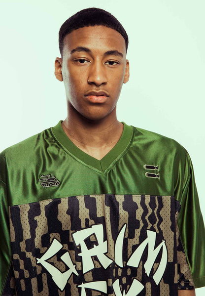 LUCKY DRAGON MESH FOOTBALL JERSEY GREEN