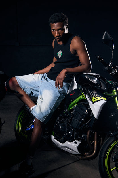 SWEET SCIENCE FITTED TANK TOP BLACK