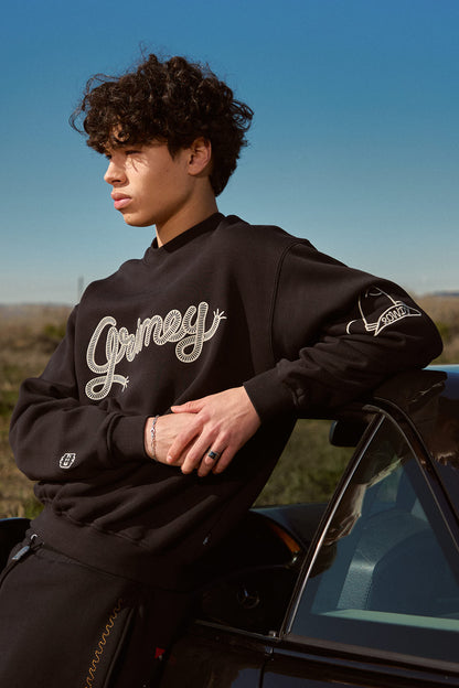 LONE HAND VINTAGE CREWNECK BLACK
