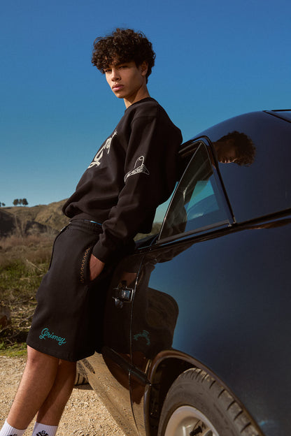 LONE HAND VINTAGE CREWNECK BLACK